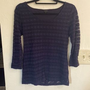 Navy Lace Blouse- Ann Taylor